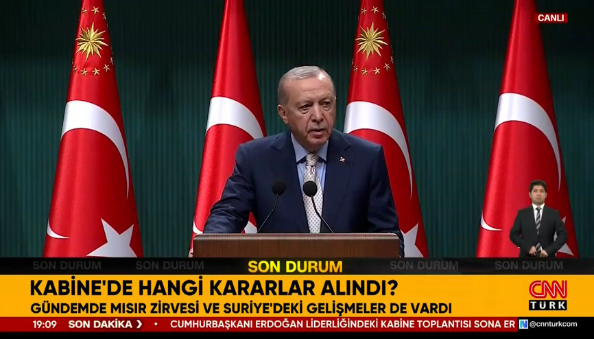 Cumhurbaşkanı Erdoğan: Gazzede ateşkesten memnunuz