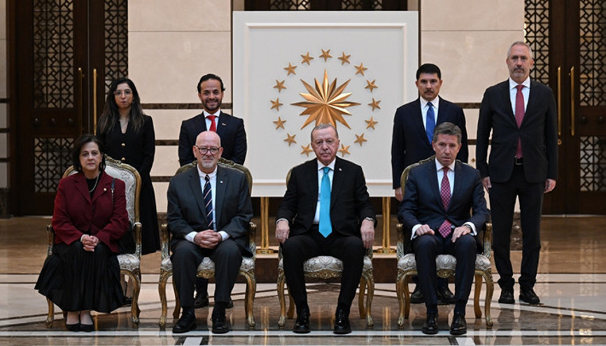 Cumhurbaşkanı Erdoğan, 4 ülkenin büyükelçisini kabul etti