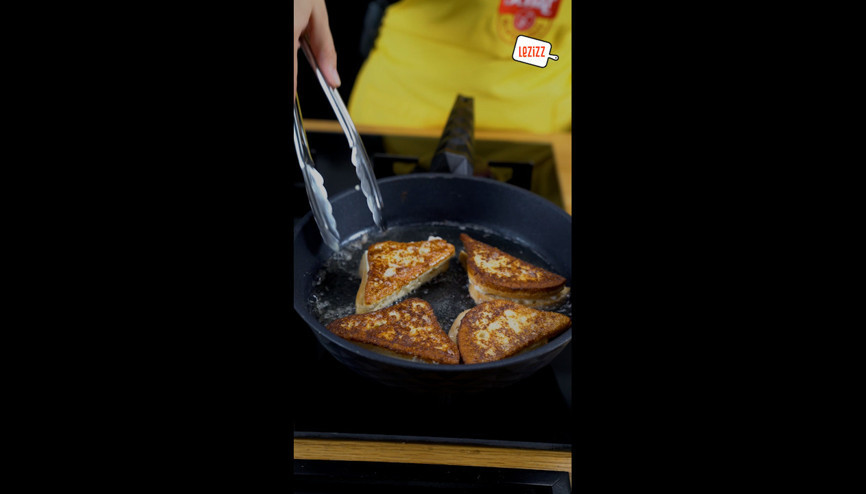 Tavada pratik yumurtalı tost Tavada pratik yumurtalı tost