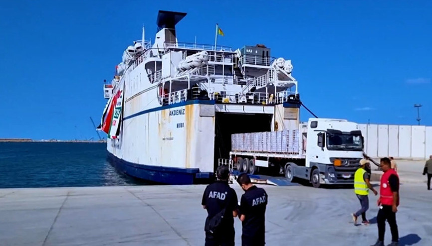 AFAD: 17’nci İyilik Gemisi ‘Akdeniz’, Mısır’a ulaştı