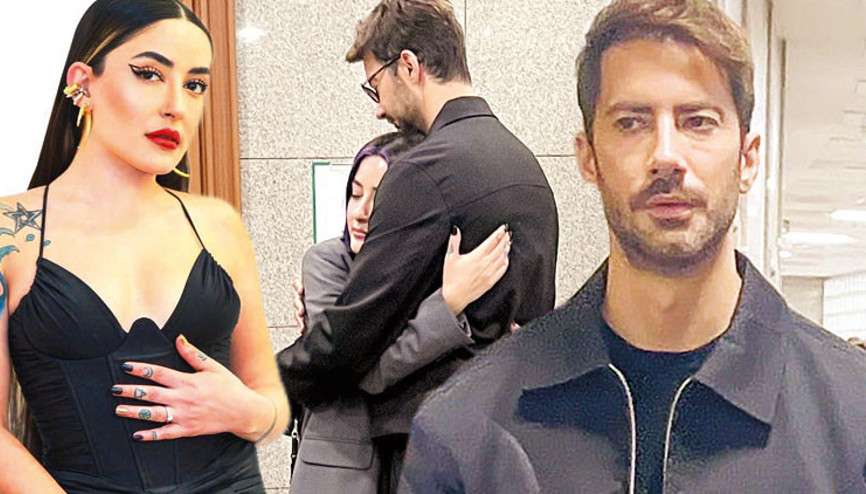 İki yıllık evlilik bitti... Sarılarak boşandılar