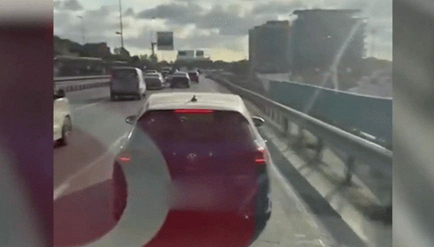 Şişlide ambulansa yol vermeyen sürücü yakalandı