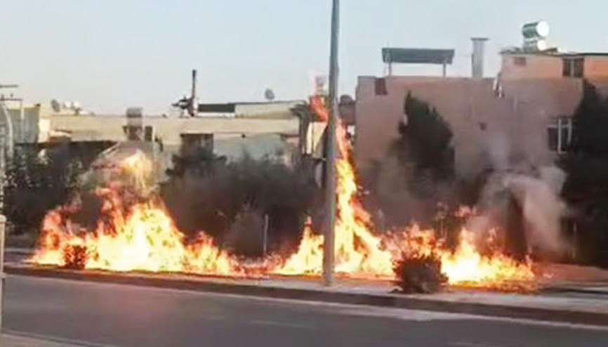 Doğalgaz sızıntısı varken sigara yaktı