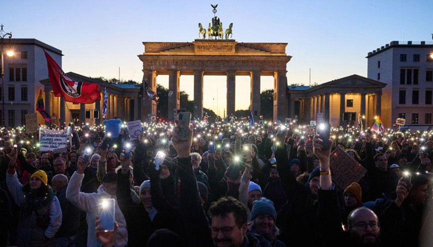 Berlinde ırkçılık protestosu