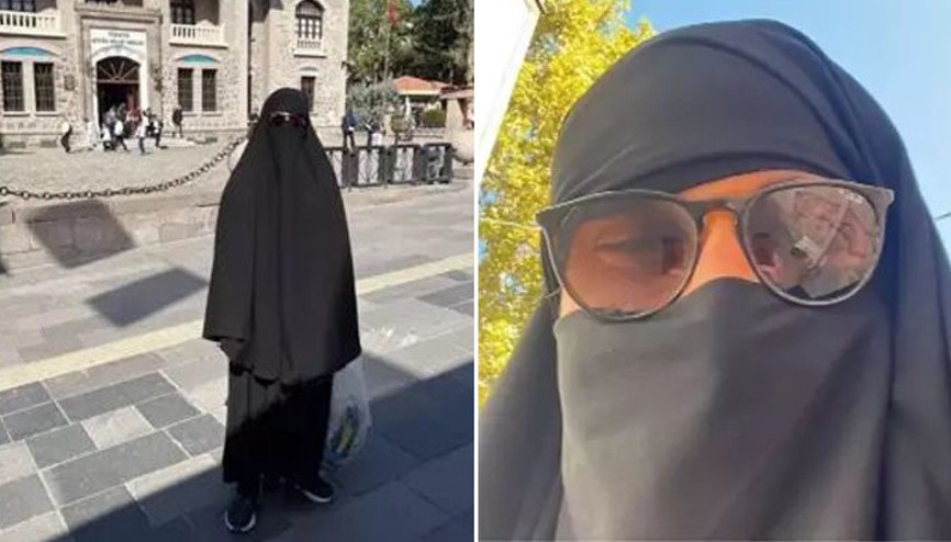 Ankarada çarşaf giyip gezen erkek, adli kontrolle serbest bırakıldı İfadesi ortaya çıktı