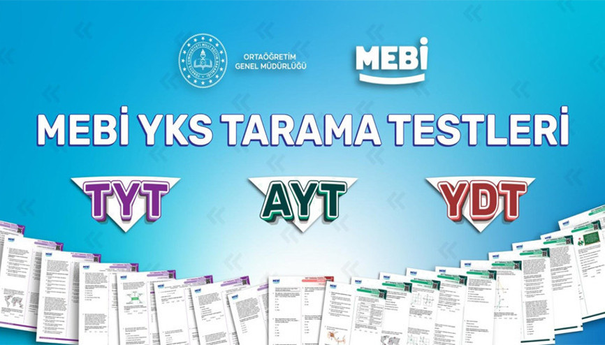 MEBİ’de YKS tarama testleri