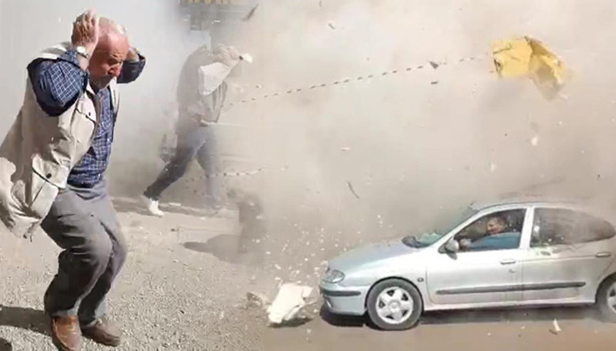 Kontrollü yıkım kontrolden çıktı, molozlar şarapnel gibi etrafa fırladı