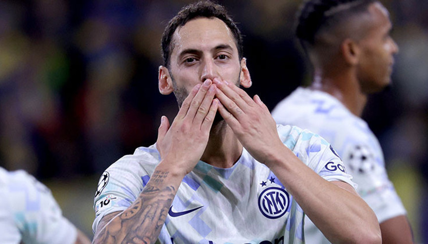Union Saint-Gilloise 0-4 Inter (UEFA Şampiyonlar Ligi) Hakan Çalhanoğlu...