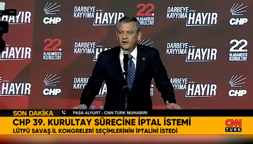 CHP 39. kurultay sürecine iptal istemi