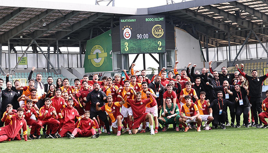 Galatasaray U19, Bodo/Glimti uzatma dakikalarında devirdi