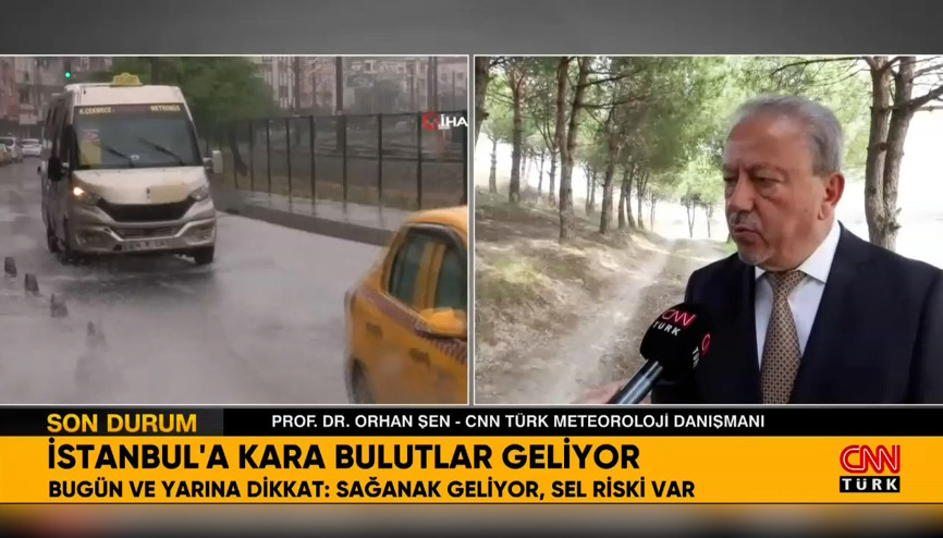 İstanbulda alarm: Yağmur ve fırtına var