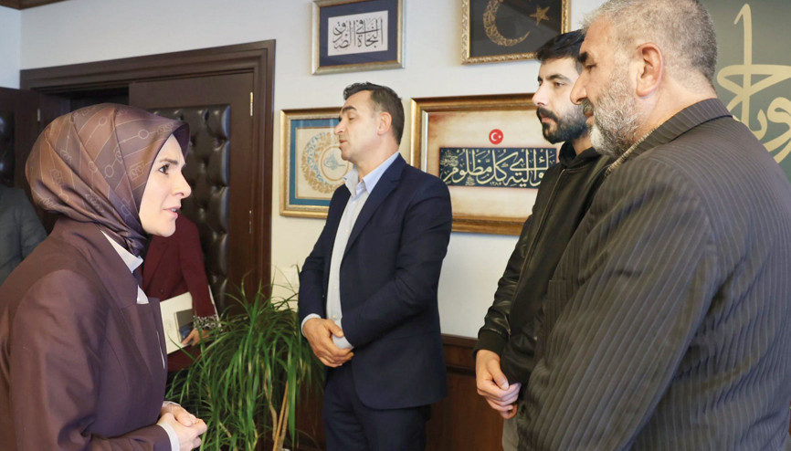 Bakan Göktaş Rojin’in babasıyla buluştu