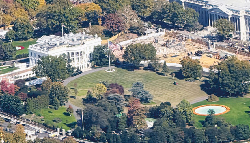 Beyaz Saray şantiyeye döndü