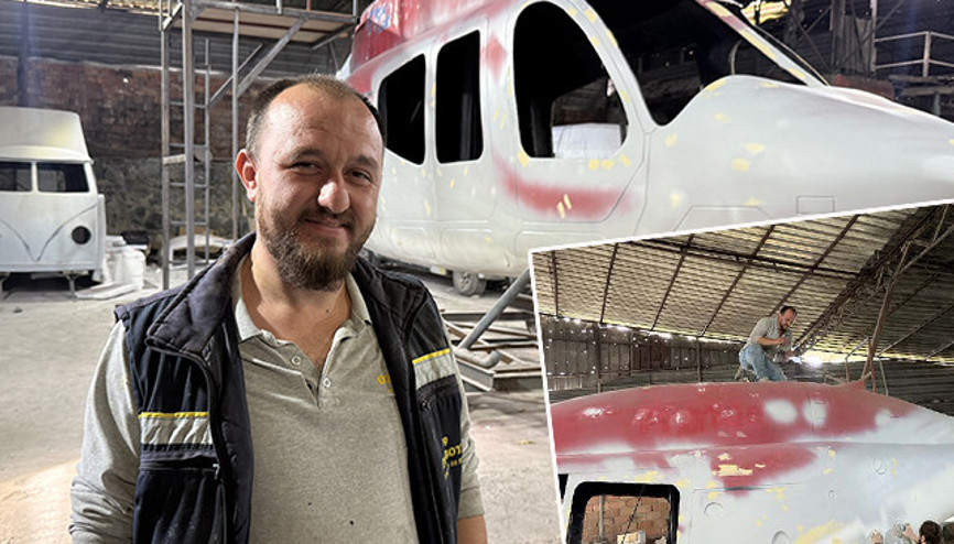Hurdaya ayrılan klasik otomobilleri toplayarak başladı Motorsuz helikopter yapıyor | Kalıp aldıktan sonra seri üretime geçeceğiz