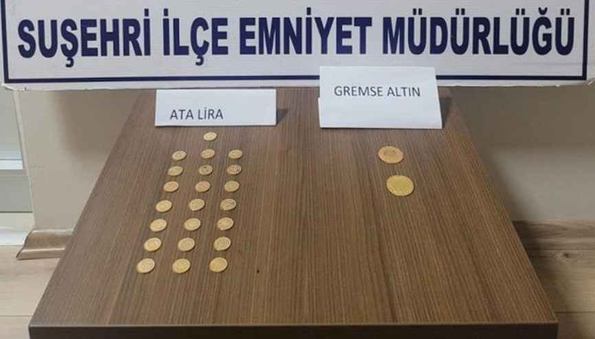 Piyasa değeri 1 milyon lira olan sahte altın ele geçirildi
