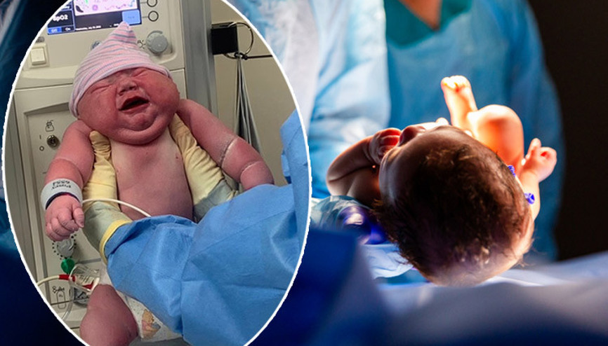 Doktorlar da şoke oldu 6 kiloluk bebek dünyaya getirdi, yaşadıklarını anlattı...