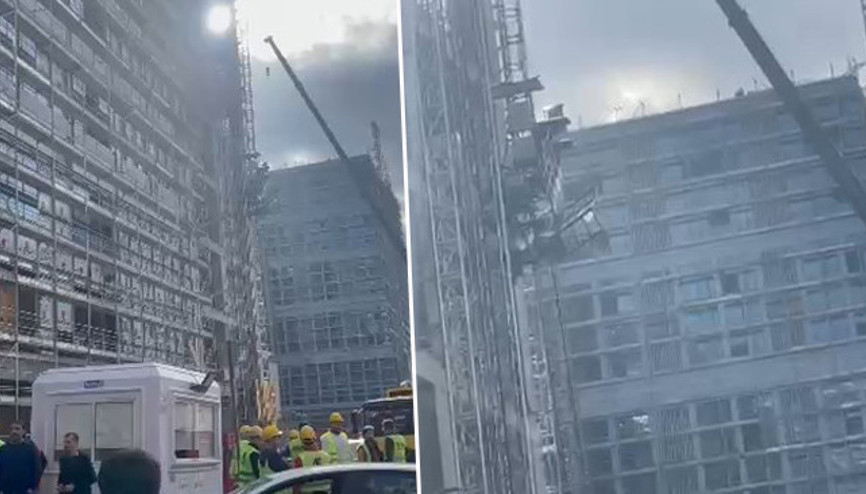 Bahçelievlerde inşaatın yük asansörü düştü: 8 yaralı