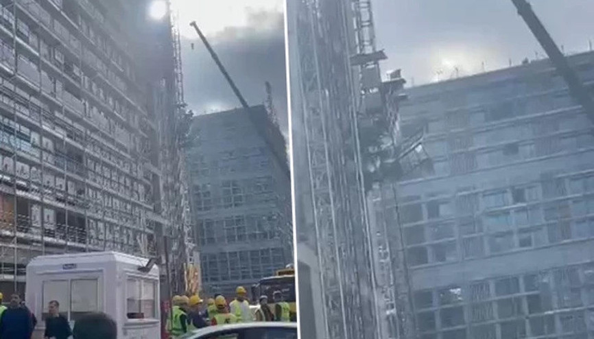 Bahçelievlerde inşaatın yük asansörü düştü: 4 yaralı