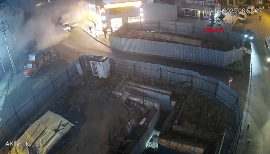 Gebzede 7 katlı binanın yıkılma anı görüntüsü ortaya çıktı