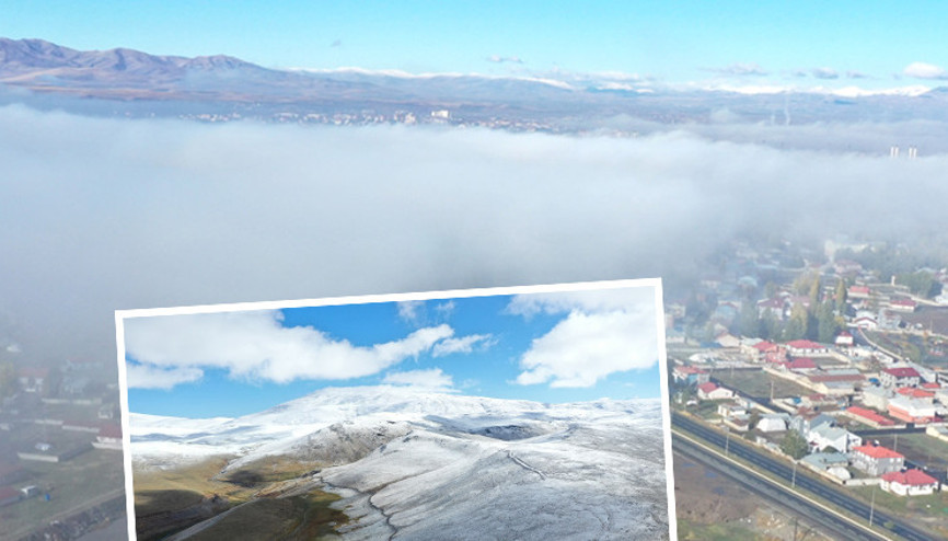 Kış bastırdı, bölge beyaza büründü Hava sıcaklığı eksi 5 dereceye kadar düştü