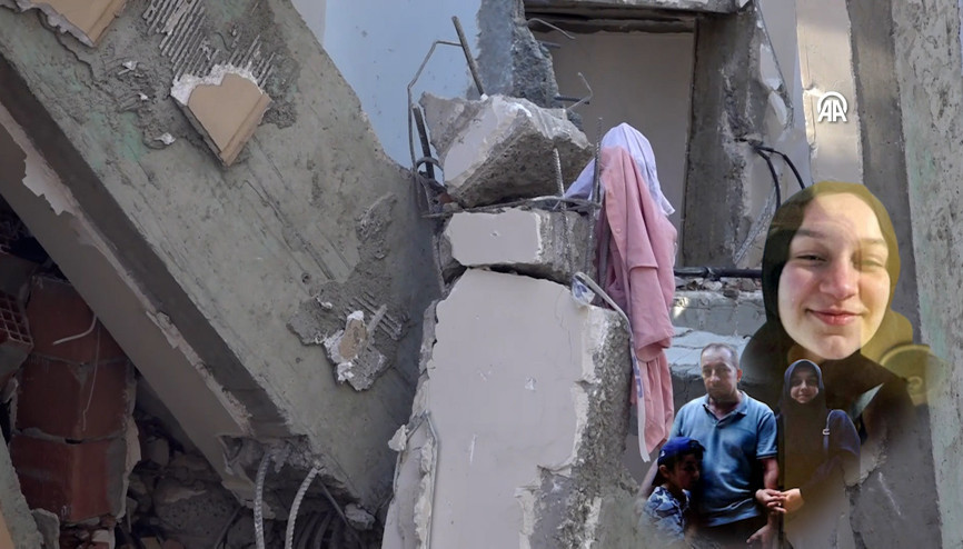 Çöken binanın enkazında bilirkişi heyeti inceleme yaptı