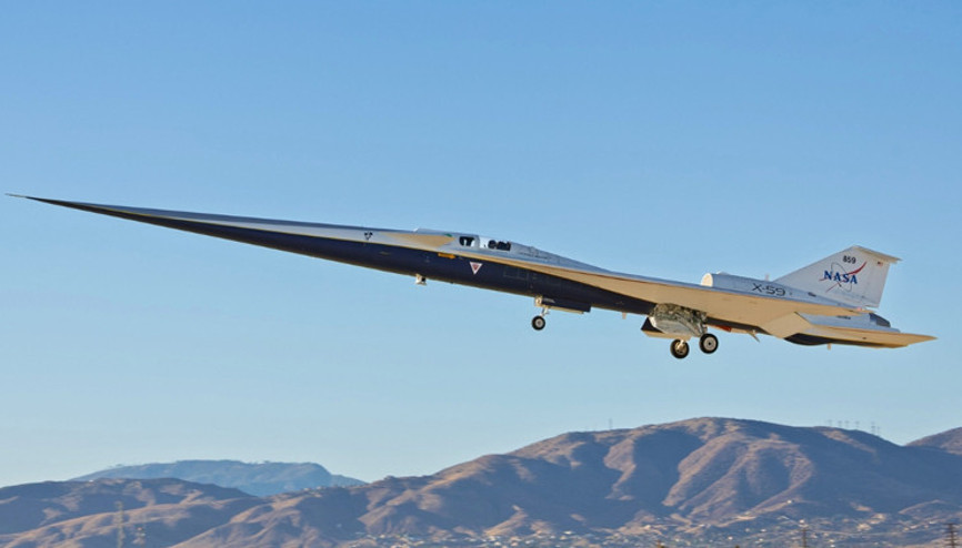 Ses hızını “sessiz” aşan X-59 ilk kez uçtu