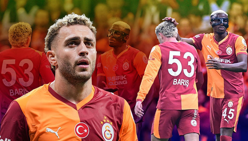 Galatasarayda Barış Alper Yılmaza dev maçta önce ıslık sonra destek