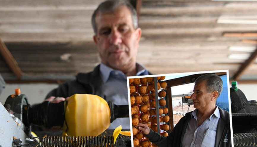 Kendi tasarladığı aleti kullanmaya başladı, gelirini iki katına çıkardı | 50 liralık ürünü kurutup 500 liraya satıyor