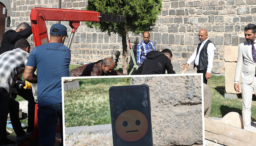 Diyarbakırdaki müzede şaşkına çeviren eser Dünyanın ilk emojili asker mezar taşı ziyarete açıldı