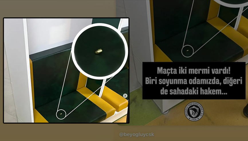 ÖZEL | Soyunma odasına mermi bıraktılar