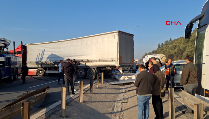 Anadolu Otoyolunda zincirleme kaza