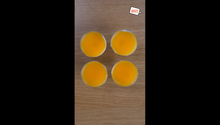 Glutensiz mandalina soslu muhallebi