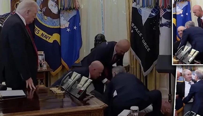 Beyaz Sarayda panik: İlk müdahaleyi Dr. Mehmet Öz yaptı Beyaz Sarayda panik: İlk müdahaleyi Dr. Mehmet Öz yaptı