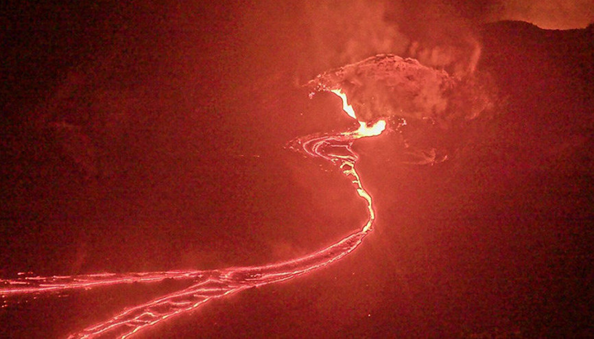 Kilauea Yanardağında korkutan görüntü