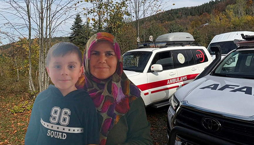 Anne ve küçük çocuğunu arama çalışmaları 7. gününde Anne ve küçük çocuğunu arama çalışmaları 7. gününde