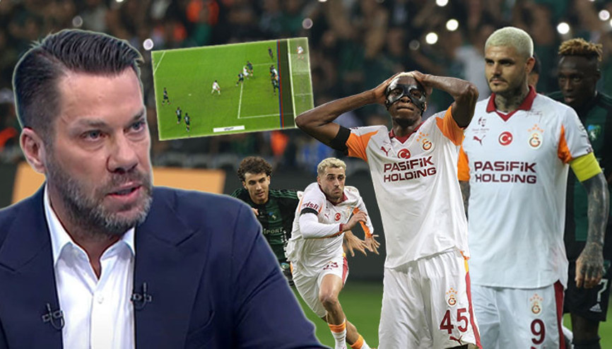 Kocaelispor-Galatasaray maçının hakem yönetimini Fırat Aydınus değerlendirdi: Golün iptali doğru ama penaltıyı görmedi