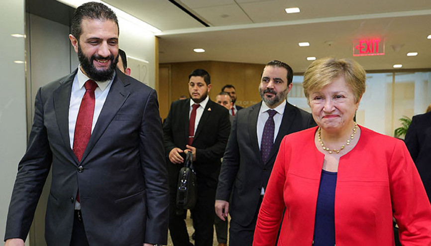 Suriye Cumhurbaşkanı Ahmed Şaradan IMF ziyareti