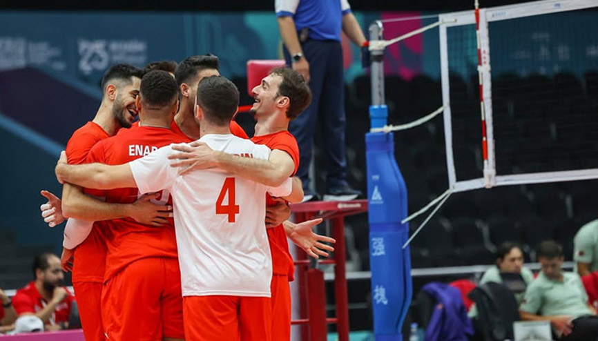 A Milli Erkek Voleybol Takımından üçüncü galibiyet