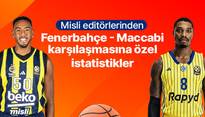 Misli editörlerinden Fenerbahçe - Maccabi Tel Aviv karşılaşmasına özel istatistikler
