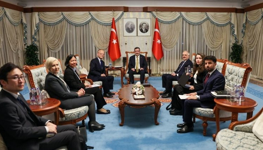 Cumhurbaşkanı Yardımcısı Yılmaz, Asya Kalkınma Bankası Başkanı Kandayı kabul etti