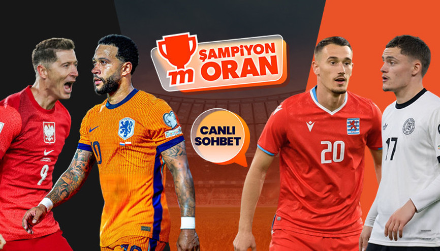 Polonya, Hollanda ile ve Lüksemburg, Almanya ile karşı karşıya geliyor Maçların heyecanı canlı sohbet ve Şampiyon Oranlar ile Mislide Polonya, Hollanda ile ve Lüksemburg, Almanya ile karşı karşıya geliyor Maçların heyecanı canlı sohbet ve Şampiyon Oranlar ile Mislide