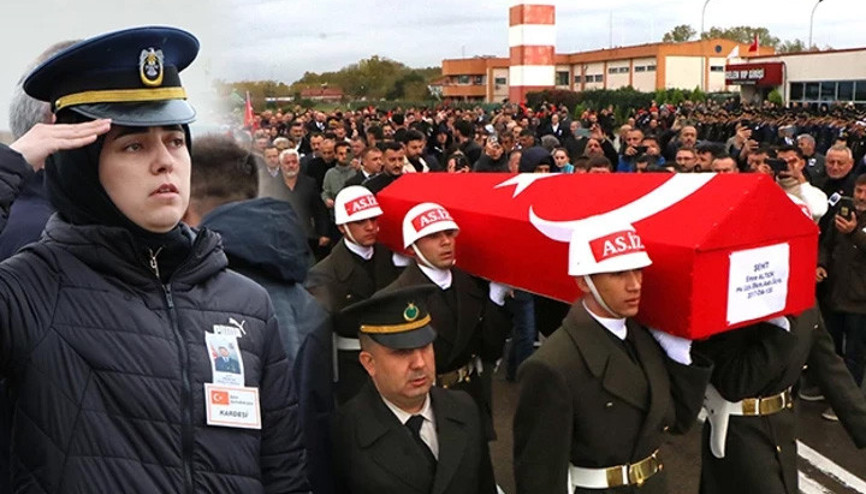 Şehit Emre Altınoka acı veda: Şehit ağabeyini asker selamıyla karşıladı Şehit Emre Altınoka acı veda: Şehit ağabeyini asker selamıyla karşıladı