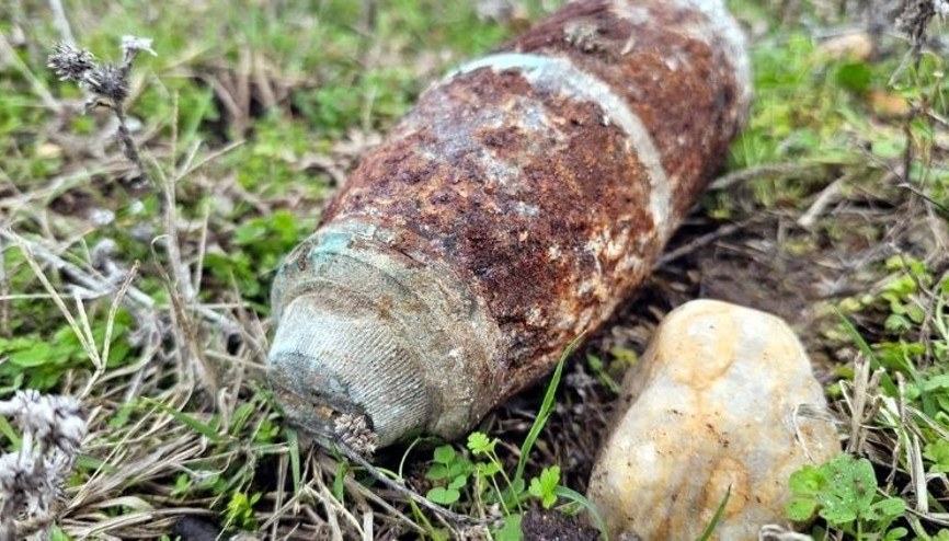 Mantar toplarken top mermisi buldular