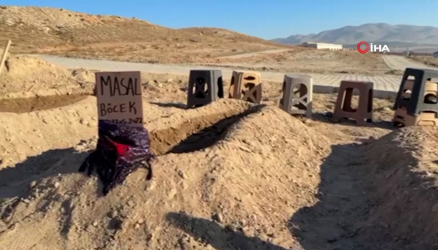 Zehirlenerek ölen anne ve 2 çocuğunun yan yana defnedildiği mezarlar görenlerin için sızlattı Zehirlenerek ölen anne ve 2 çocuğunun yan yana defnedildiği mezarlar görenlerin için sızlattı