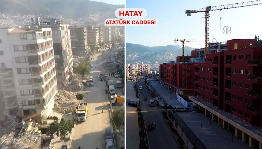 Deprem bölgesindeki inşa çalışmalarının yıl sonuna kadar tamamlanması hedefleniyor