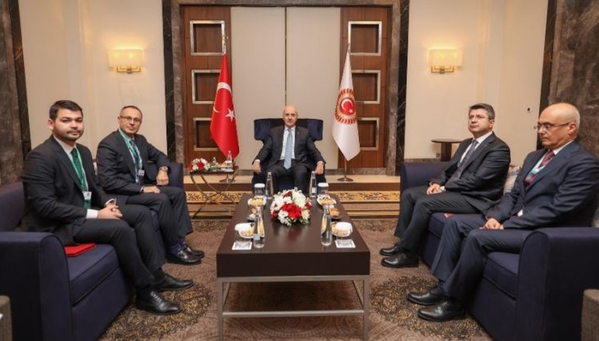 TBMM Başkanı Kurtulmuş, AGİT PA Başkanı Pons ile görüştü