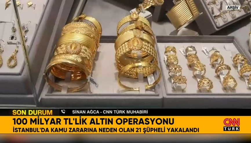 100 milyar TLlik altın operasyonu