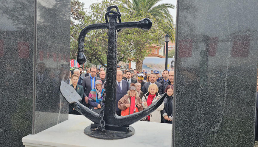 Kafkametler gemisi faciasında acılar hala taze 12 denizcinin isimlerinin yazılı olduğu anıt açıldı