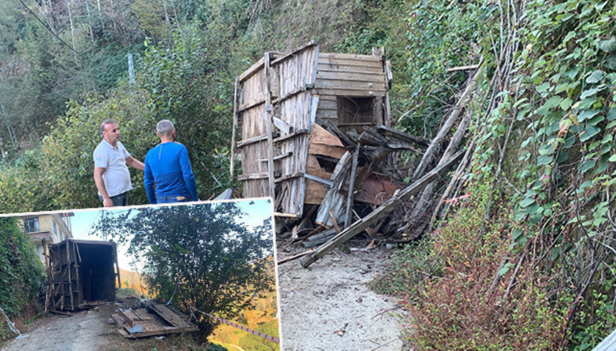 Arı kovanı yerleştirmek için kullanılan ahşap yapı çöktü: 2 kişi hayatını kaybetti