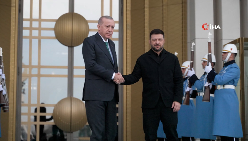 Ukrayna Cumhurbaşkanı Volodimir Zelenskiy Ankarada